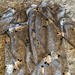 Vintage Christian Dior Chemises Puff sleeve top